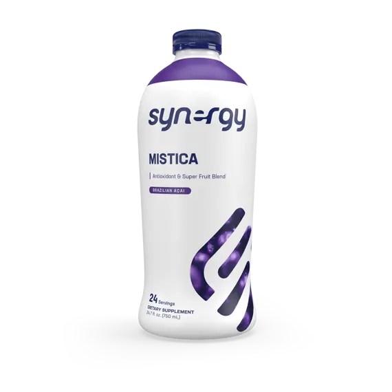 Synergy Mistica- A liquid food Supplement 27.4ozs per bottle with Vitamin B6, açai berry, and green tea extract
