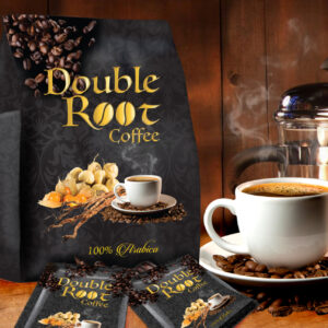 Double Root Coffee. 6 sachets per pack.