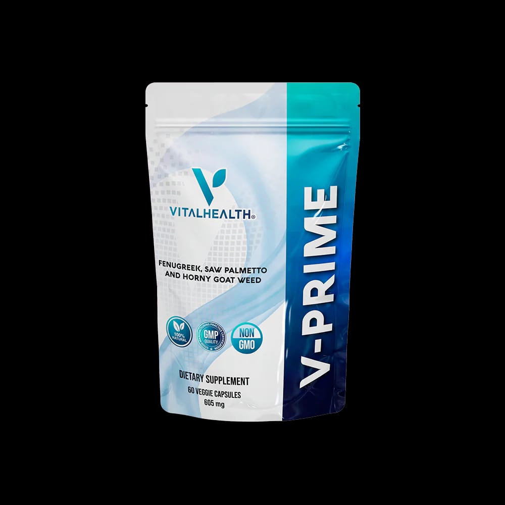 V-Prime for men, a wellness supplement to support prostate health from Vitalhealth