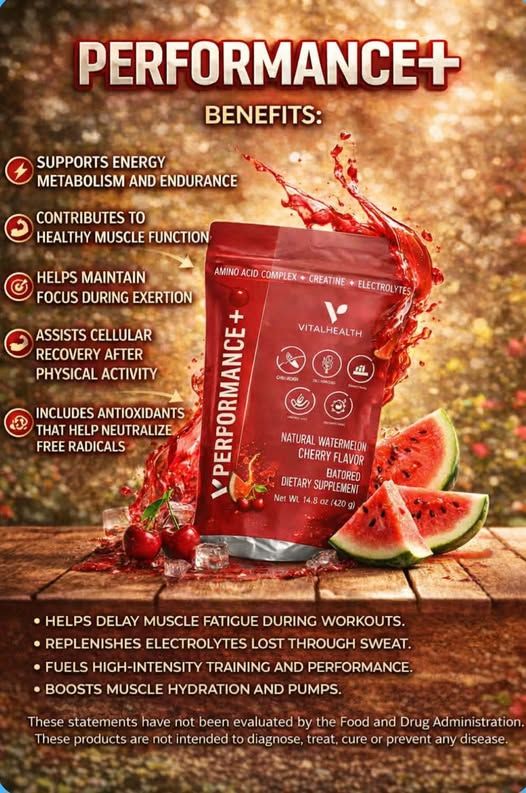 VITALHEALTH PERFORMANCE+ is an advanced formula designed to boosting energy, strength, and muscle recovery - Image 3
